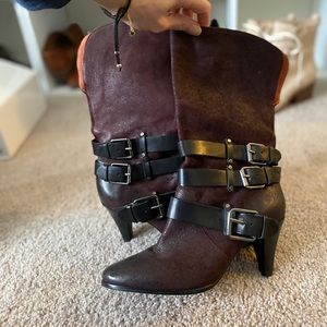 Rebecca Minkoff suede Moto booties